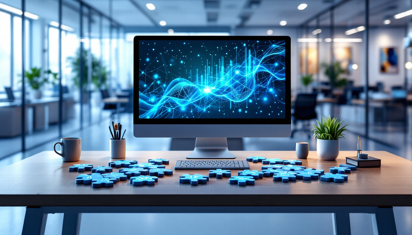 Модульная система готовых решений, собранная в единую структуру в деловой обстановке